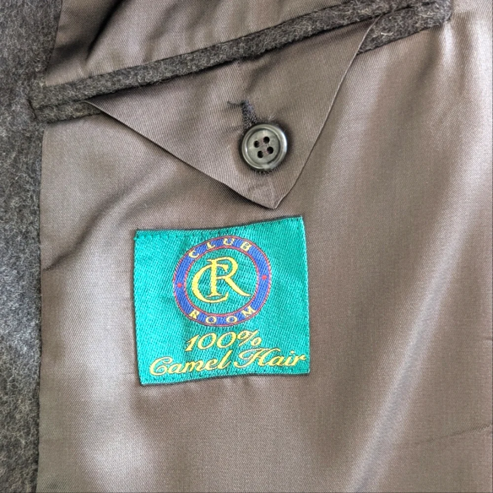 Vintage Club Room camel hair, 2 button Sport Coat. 42 Long